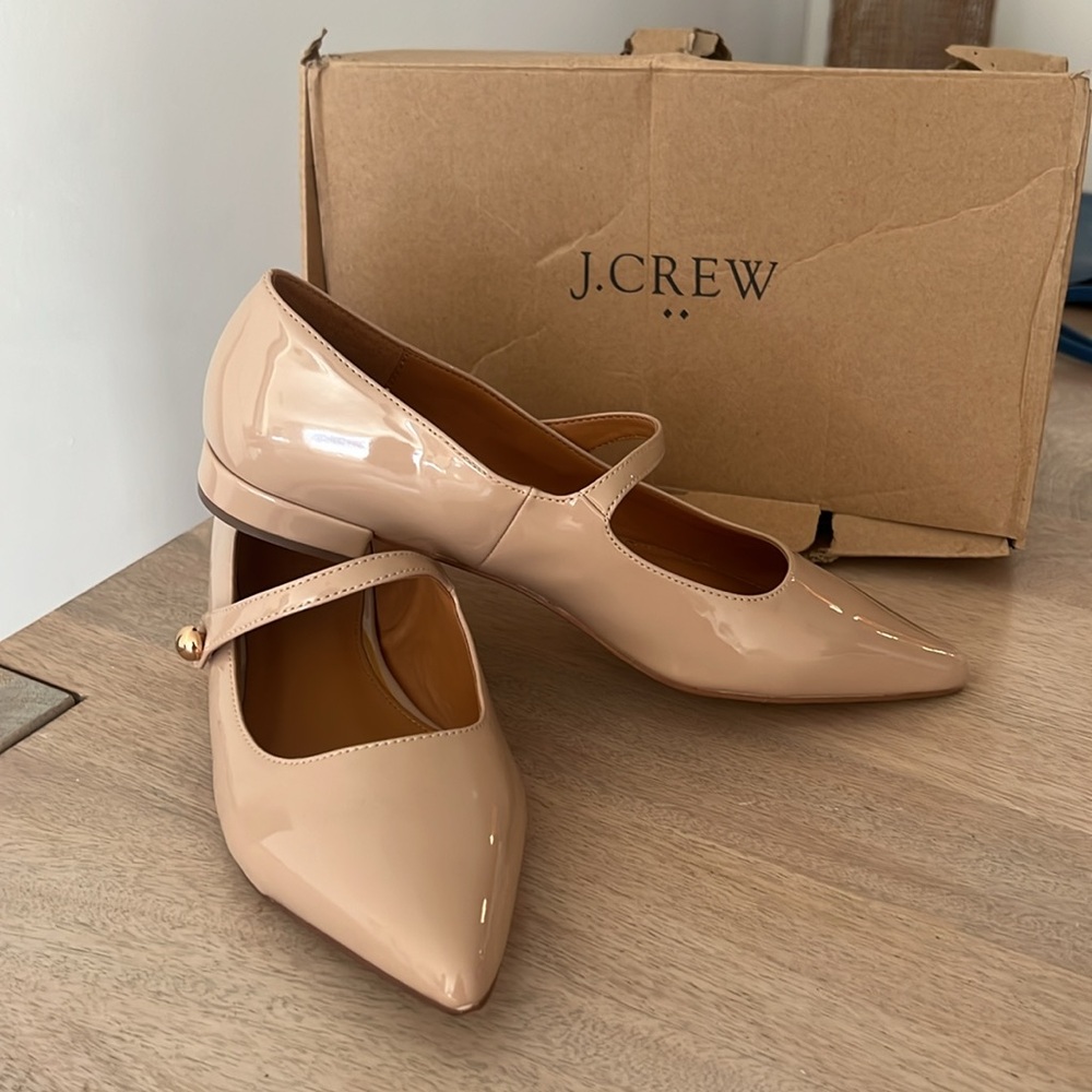 Elegant Beige Mary Jane Flats